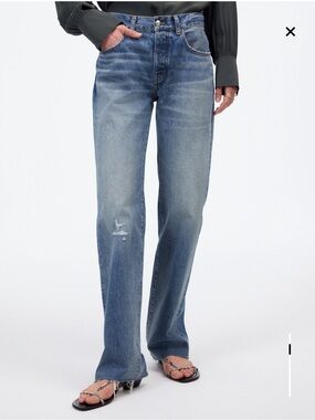 Madewell  Dean Easy Straight-Leg Jeans monessen wash